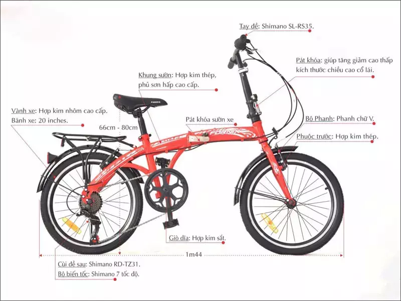 Hệ thống chuyển động của xe đạp