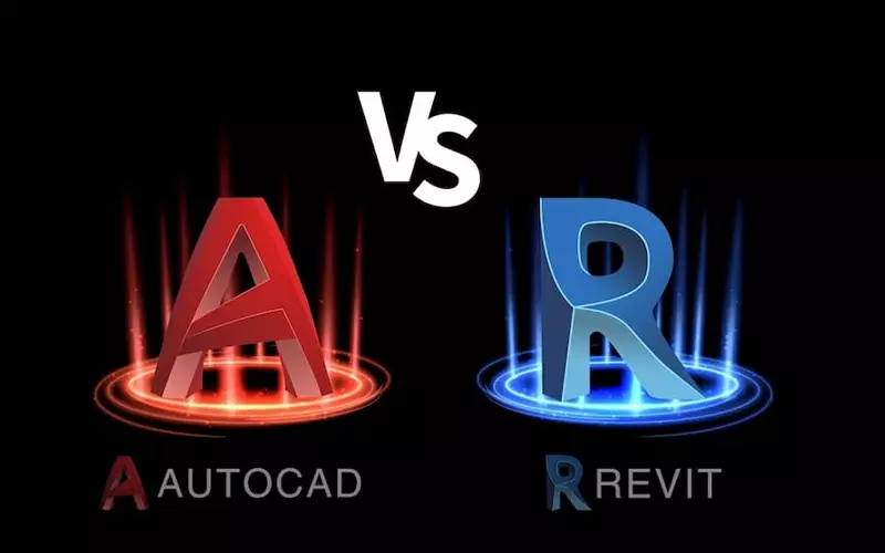 Giữa Revit và Autocad có một số điểm khác biệt