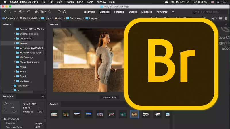 Adobe Bridge là một sản phẩm của bộ ứng dụng Adobe Creative Cloud
