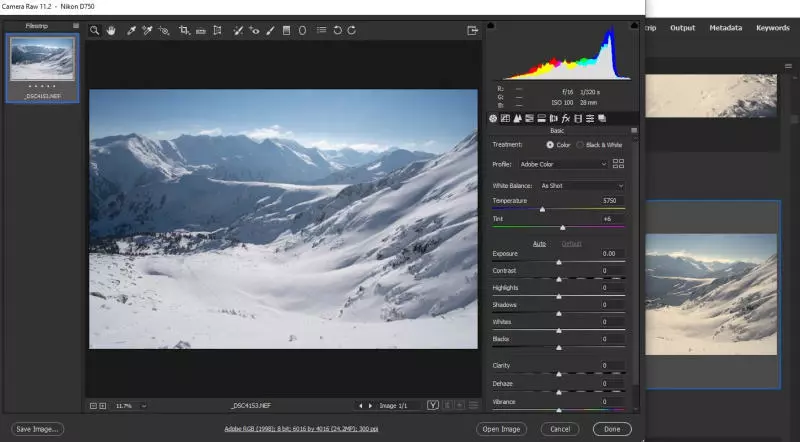 Giao diện Adobe Bridge