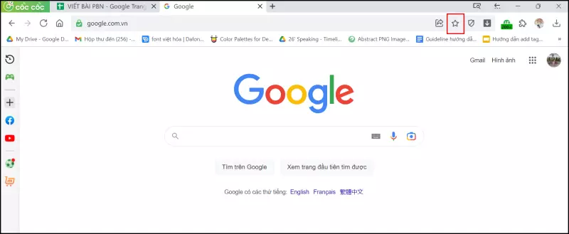 Chọn ngôi sao bên góc phải.