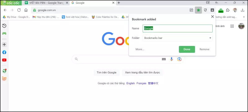 Sau khi xong chọn Done để lưu