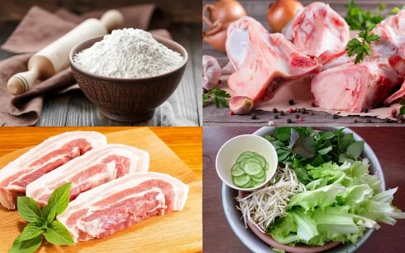 Chuẩn bị các nguyên liệu