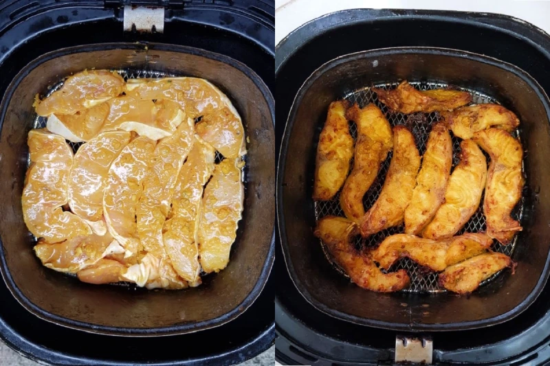 Nướng cá với nồi chiên không dầu