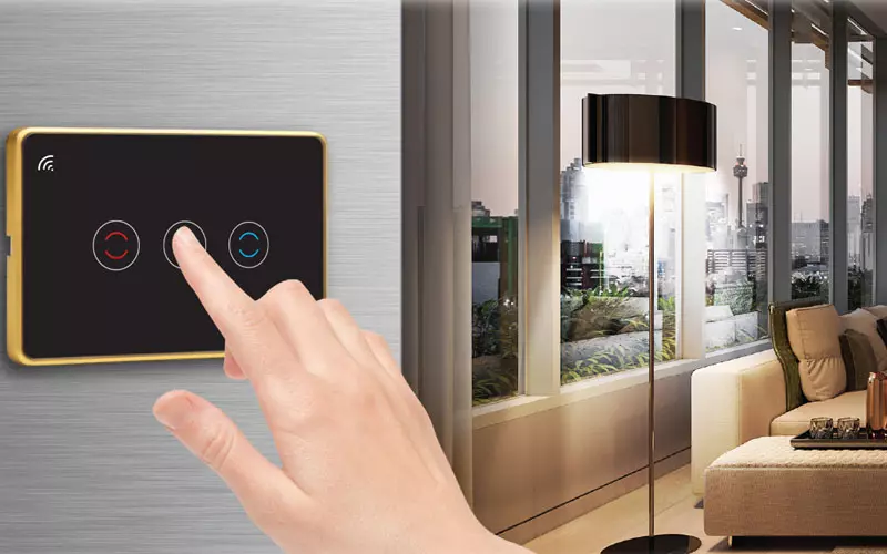 Công tắc có tông màu nhã nhặn mang lại vẻ hiện đại