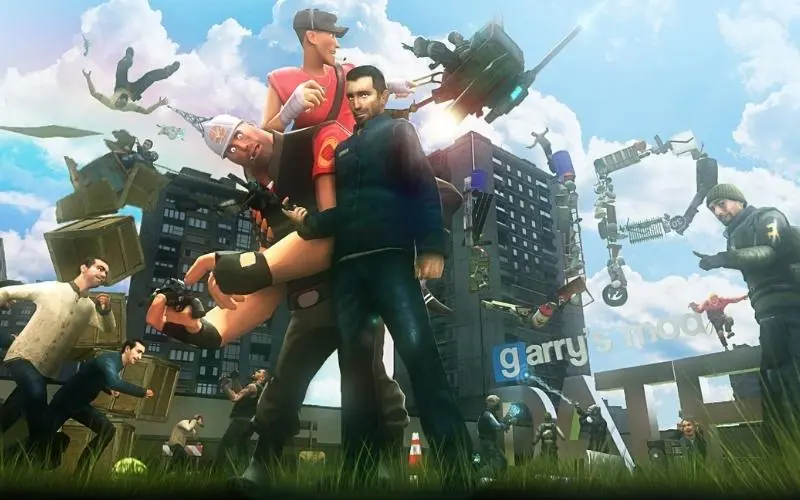 Tựa game Garry's Mod cho phép người chơi tùy chỉnh công cụ tạo hoạt ảnh