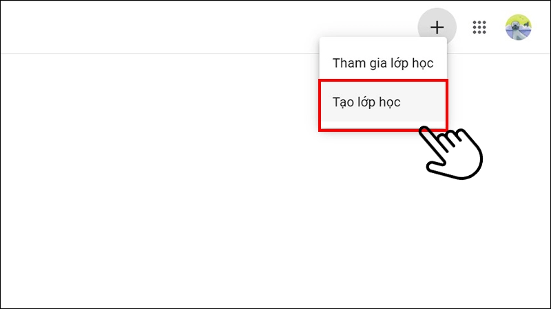 Tạo lớp học mới