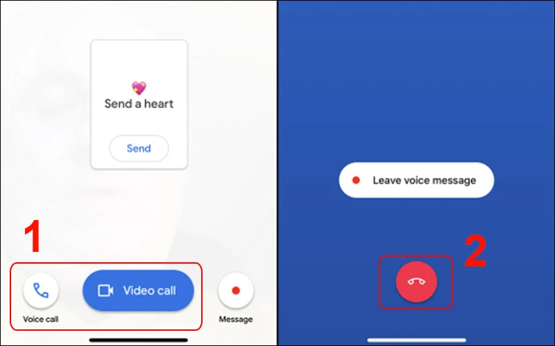 Thực hiện cuộc gọi trên Google Duo