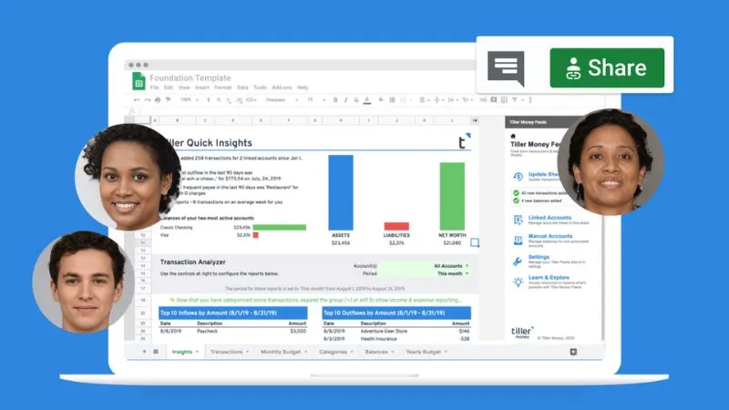 Google Sheets cho phép chỉnh sửa đồng thời các bảng tính trong thời gian thực