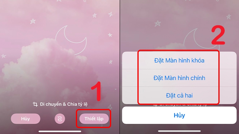 Chọn ảnh và cài đặt làm hình nền iPhone 15