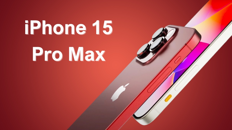 Hình ảnh render cho thấy iPhone 15 Pro Max sở hữu viền màn hình siêu mỏng