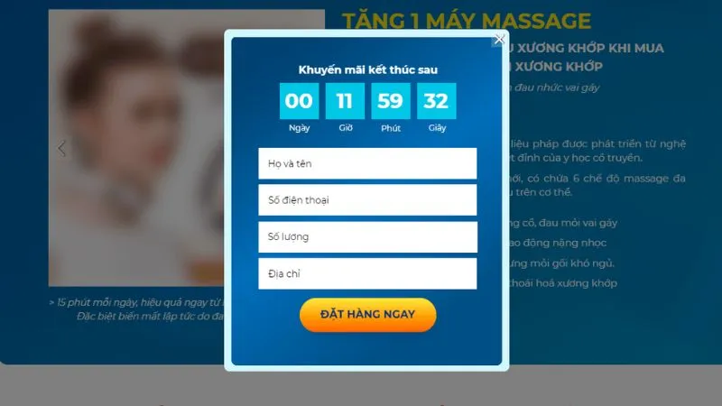 Landing Page đăng ký