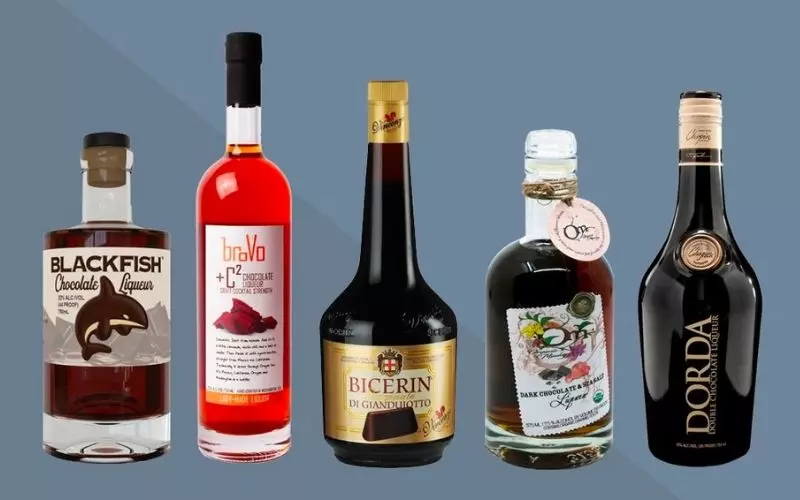 Chocolate liqueur (rượu mùi socola) tạo hương thơm đặc trưng