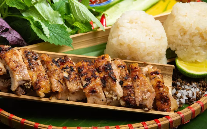 Các món nướng mang hương vị đặc trưng của vùng Tây Bắc