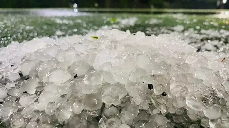 Những khoảnh khắc giao mùa thường sẽ xuất hiện mưa đá