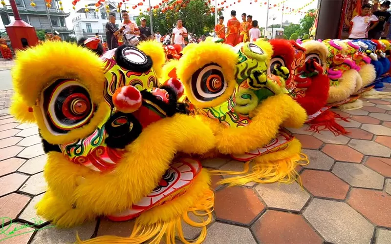 Múa lân sư rồng mang đến những điều may mắn, thịnh vượng