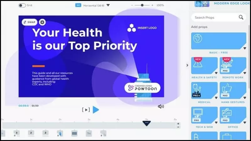 Powtoon là gì - Powtoon có một phiên bản miễn phí với các tính năng cơ bản