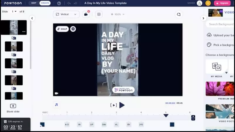Powtoon có giao diện thân thiện và dễ sử dụng