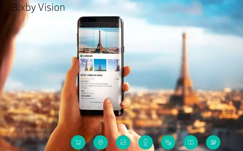 Bixby có thể nhận diện vật thể thông qua camera