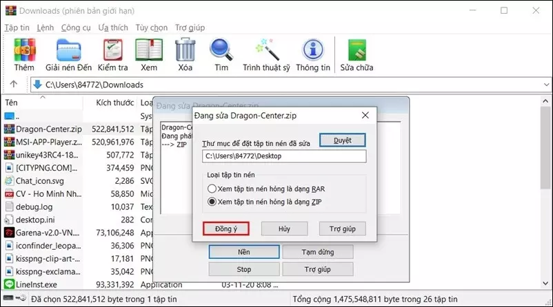 Lợi ích của WinRAR