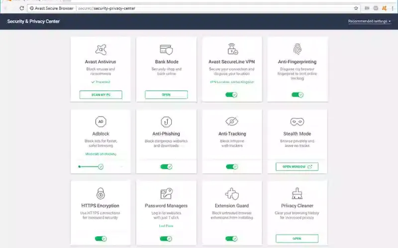 Nhà phát hành đã trang bị rất nhiều tiện ích mở rộng cho web