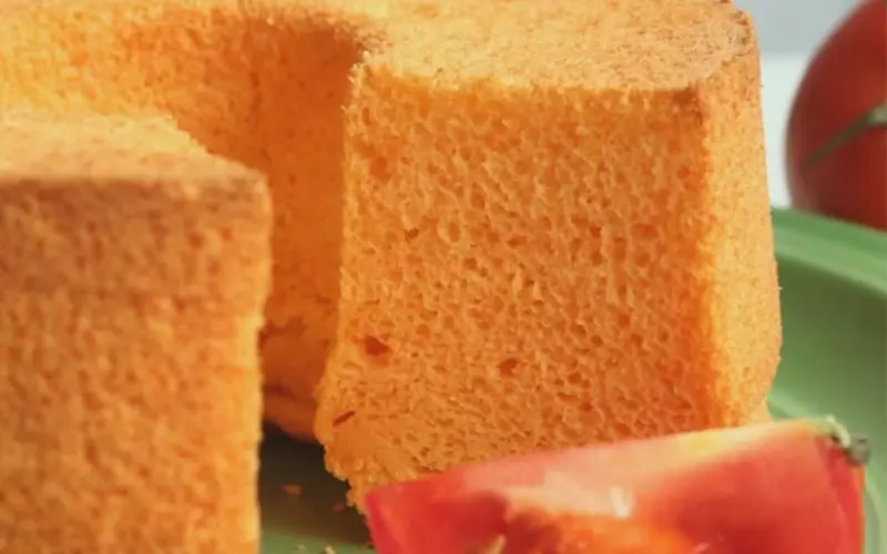 Bánh Chiffon cà chua có vị thơm ngọt dịu