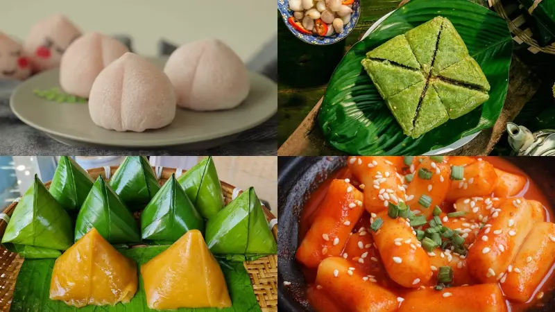 Bột nếp là nguyên liệu chế biến nhiều món bánh thơm ngon