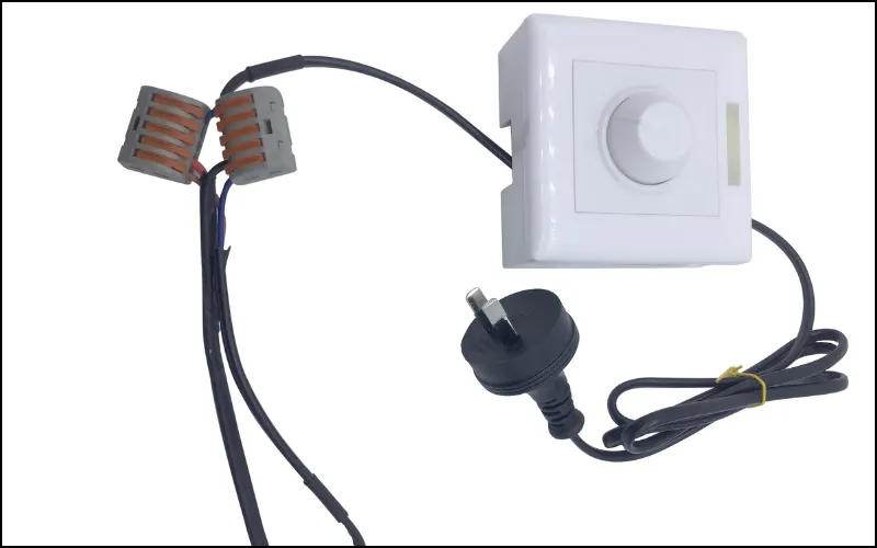 Dimmer này được thiết kế riêng biệt để gắp với đèn sợi đốt và đèn halogen