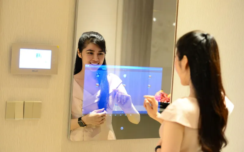 Cấu tạo và nguyên lý hoạt động của gương thông minh