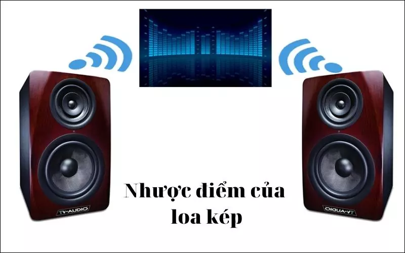 Nhược điểm của loa kép