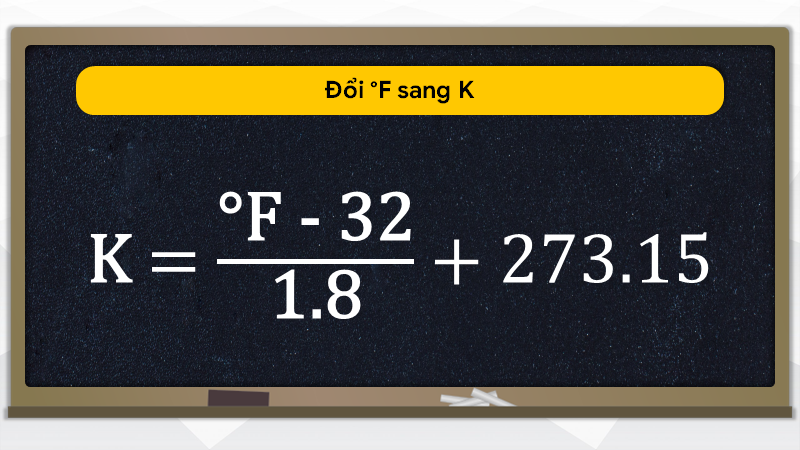Đổi độ F sang độ K