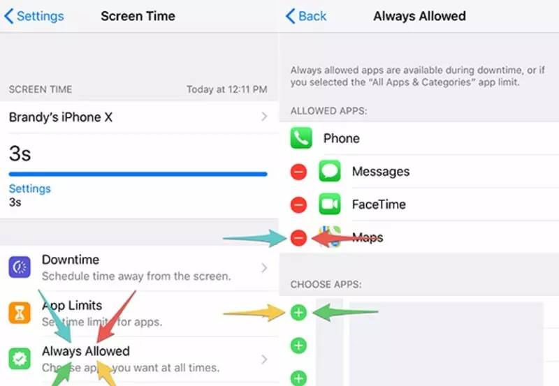 Bạn vào Always Allowed, chọn ứng dụng mong muốn sau đó nhấn vào Everyone