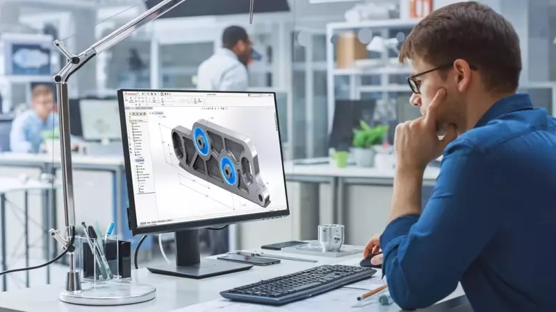 Solidworks kết hợp một công cụ để đo kích thước và tự động điều chỉnh kích thước theo sở thích của người dùng