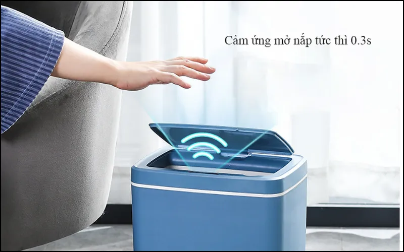 Các mẫu thùng rác thông minh đều trang bị mức thu sóng hồng ngoại khác nhau