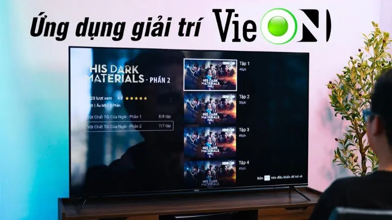 VieOn là một ứng dụng số gồm nhiều chuyên mục giải trí, người dùng có thể xem phim, xem các chương trình giải trí do Dzones Hub Corporation phát hành