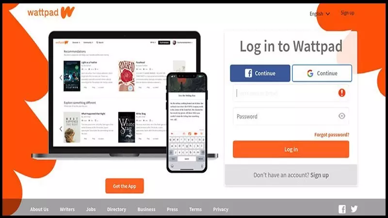 Giao diện của Wattpad còn được thiết kế giúp tối ưu hóa trải nghiệm