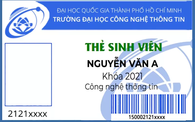 Đây là loại thẻ chứng minh sinh viên, học sinh của một trường cụ thể