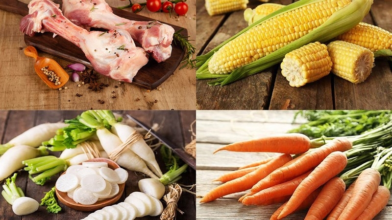 Nguyên liệu làm lẩu xí quách