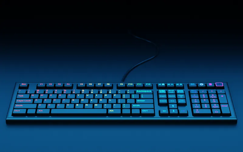 Bàn phím giả cơ có độ bền cao, hệ thống đèn LED tốt