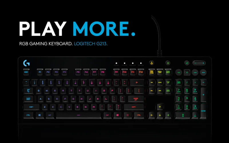 Bàn phím Logitech G213 có khả năng chống nước cao