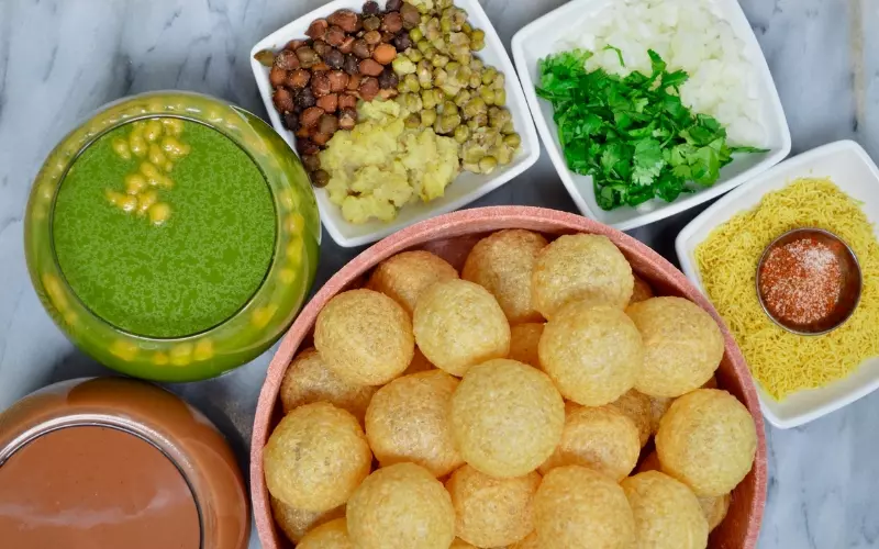 Nguyên liệu và cách làm bánh Pani Puri không hề phức tạp