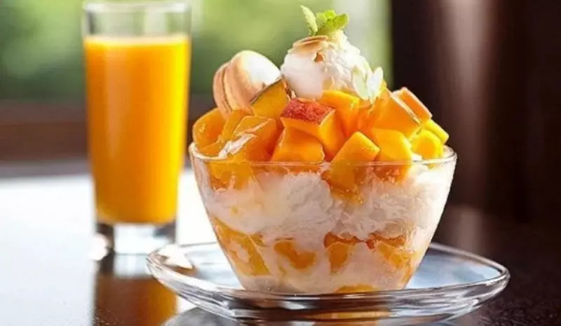 Bingsu xôi xoài