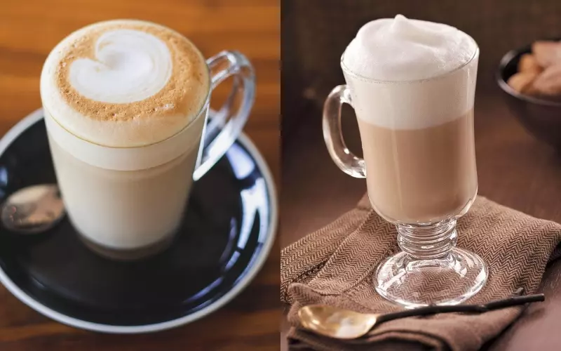 Sự khác nhau giữa cà phê Latte và Capuchino