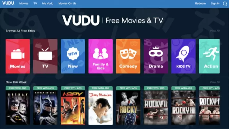 Vudu cũng là một nền tảng hỗ trợ xem phim với Dolby Vision