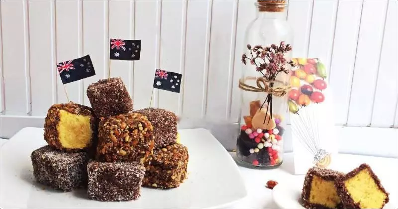 Bánh Lamington cam