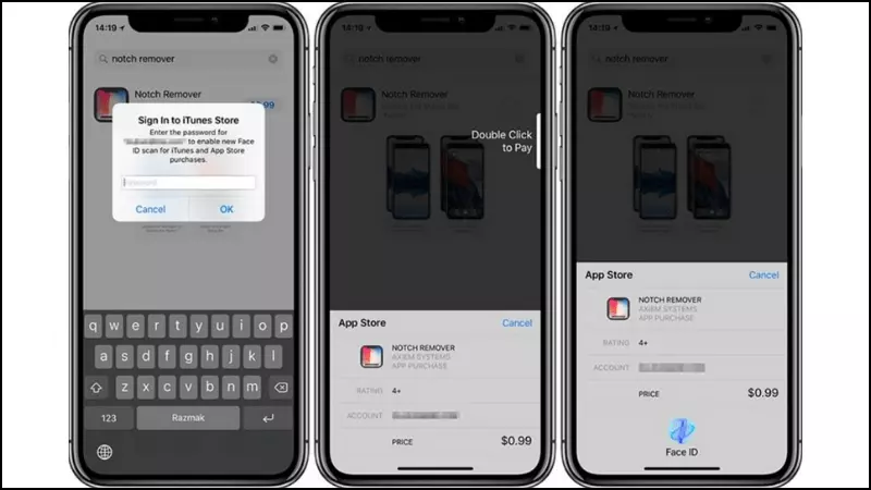 Chỉ cần quét Face ID là bạn đã có thể mua hàng nhanh chóng