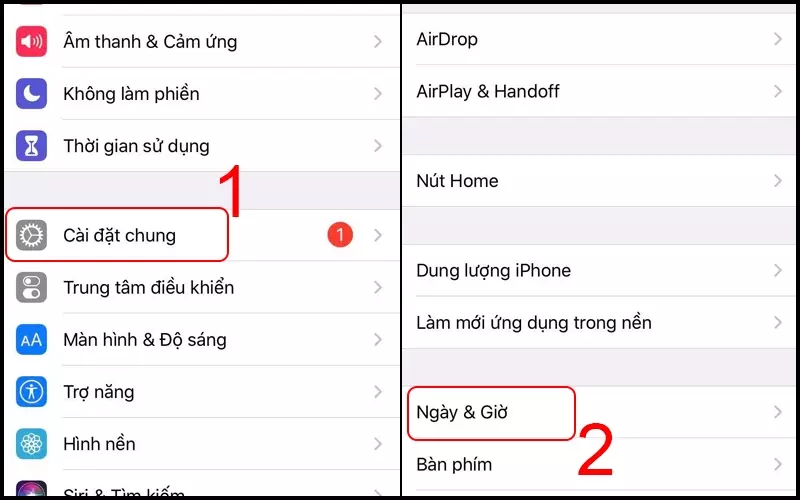 Sau khi đến phần Cài đặt, các bạn có thể chờ máy setting