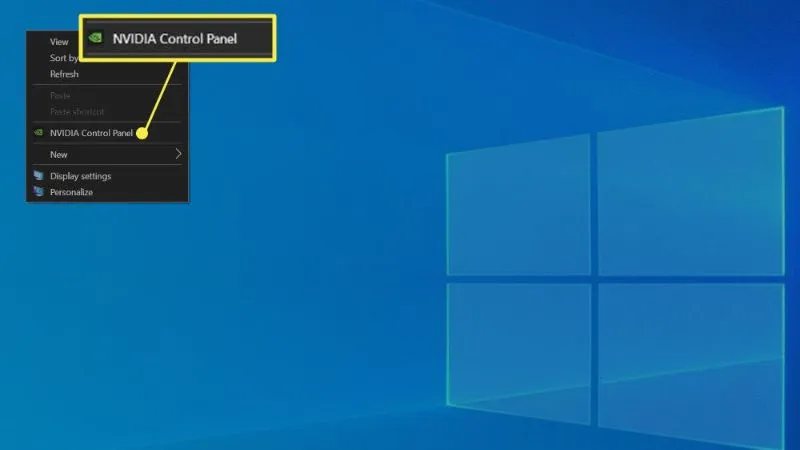 Bạn vẫn tiếp tục truy cập vào mục Nvidia Control Panel để thực hiện thao tác tắt công cụ này