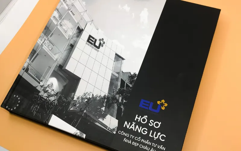 Trang bìa của hồ sơ năng lực chính là bộ mặt, hình ảnh của công ty