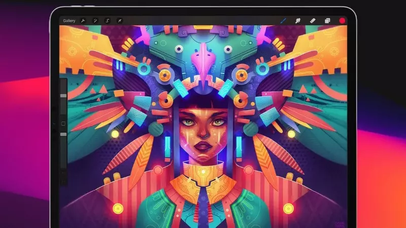 Procreate sở hữu giao diện bắt mắt và chuyên nghiệp